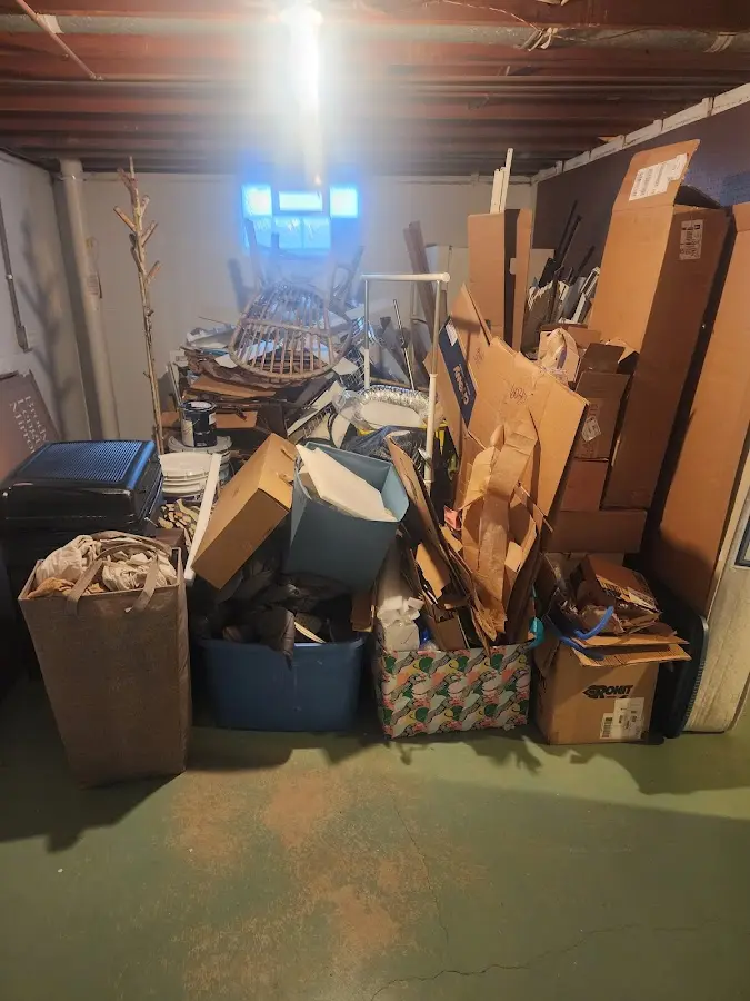 Roll-off dumpster container at job site for Concrete Dumpster Rental in Jacinto City